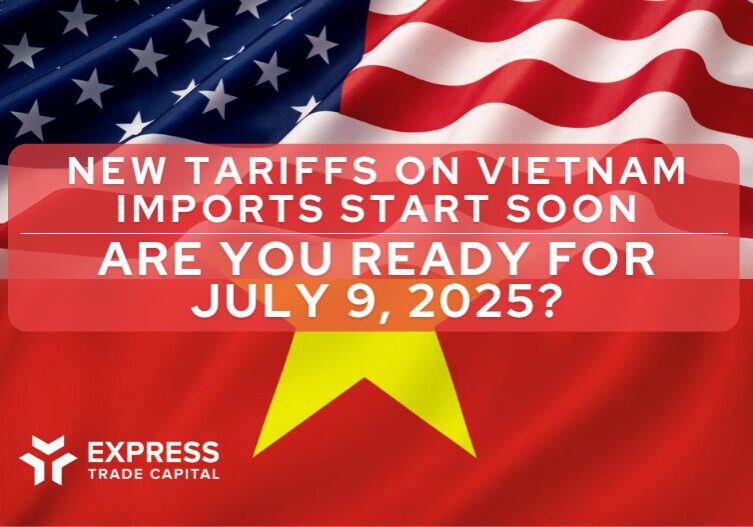 Vietnam Imports (1200 x 628 px) (800 x 527 px) U.S.–Vietnam tariff deal 2025 infographic showing 20% import tariffs, 40% on transshipments, and July 9 enforcement deadline